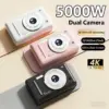 5000W Pixel Digital Camera 4K HD Retro CCD Portable Card Camera Entry-level Camera Dual Camera Flash 50 Million Pixels Auto Foc